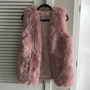 Faux Fur Pink Vest